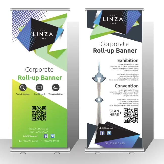 Mockup de Roll-up Banner